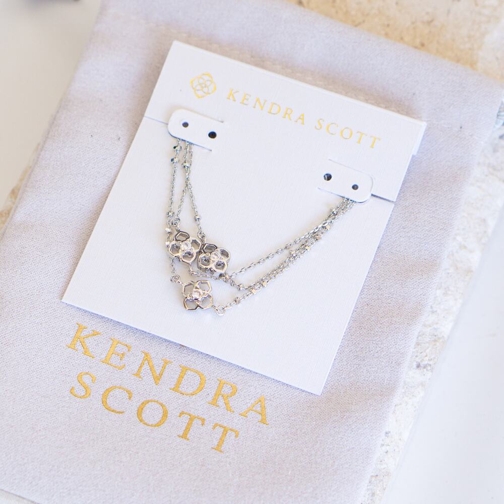 Kendra Scott Rue Multi Strand Bracelet In Silver